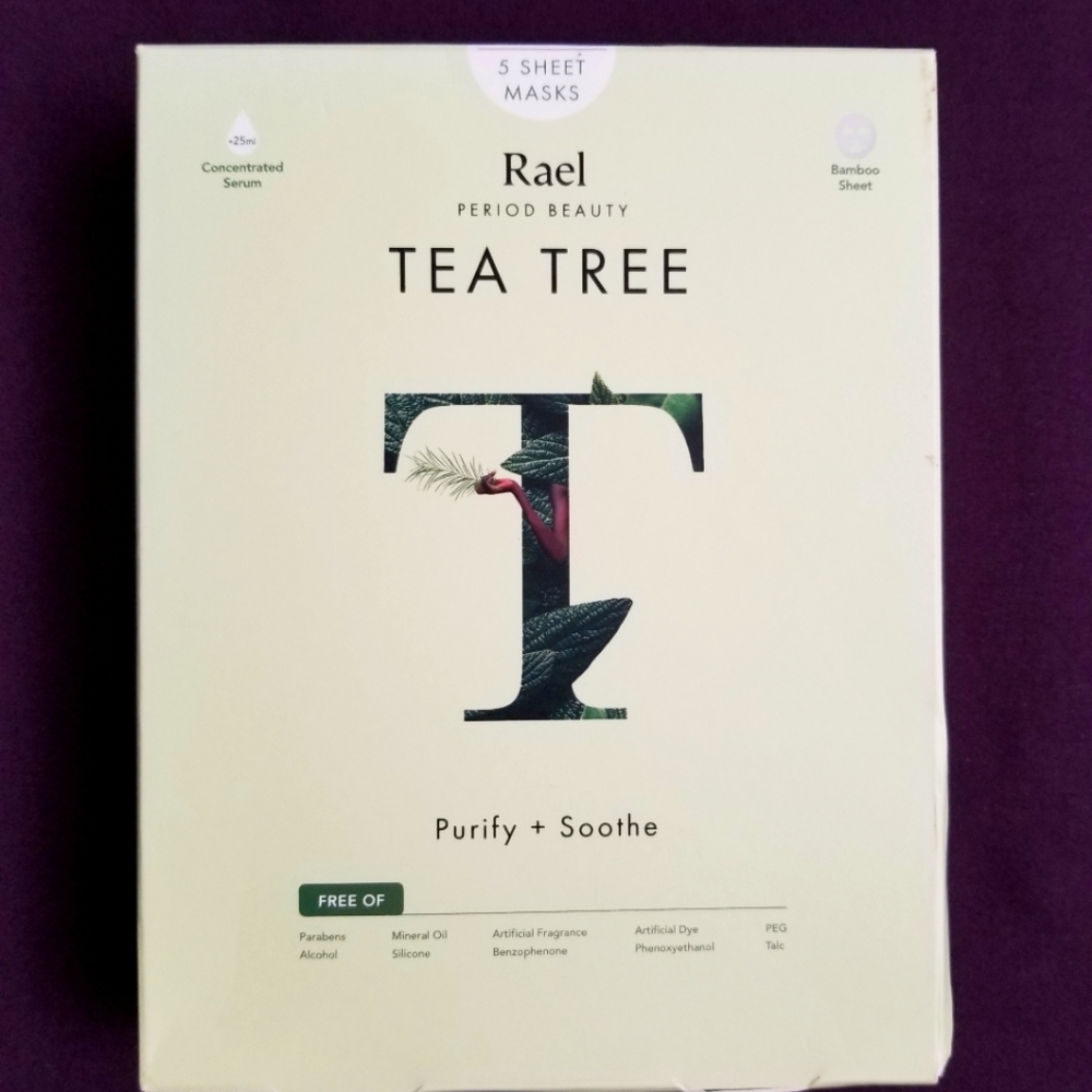 Rael tea tree bamboo facial sheet masks